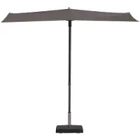 Madison Parasol Madison Sun Wave Marron Taupe 270 x 150 cm
