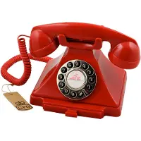 GPO téléphone vintage Carrington rouge