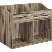 Zomo VS-Box 200/2 meuble vinyles, zebrano