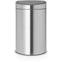 Brabantia Touch Bin Recycle 10 + 23 Litres Acier Mat