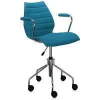 Kartell Maui Soft Trevira Fauteuil Pivotant Trevira Teal