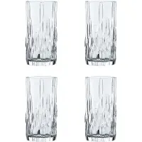 Nachtmann Ensemble de 4 verres cocktails et boissons froides en cristal transparent de la s rie Shu Fa de , 35 cl, lavable au lave-vaisselle