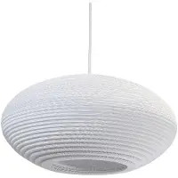 Graypants Lampe suspendue Disc 16 blanche