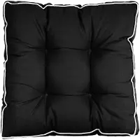 Hartman Galette de Chaise Plof Hartman Casual Black (Grand) (75 x 75 cm)
