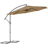 SenS-Line Parasol Menorca Ø300 avec pied croisé – taupe