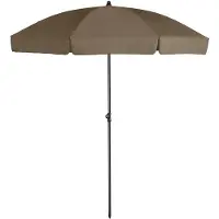 Platinum sun & shade Parasol Platinum Aruba Volant Taupe Ø200 cm