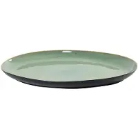 Serax Assiette de Service Serax Pure Tableware By Pascale Naessens Black Light Green 41,5 cm