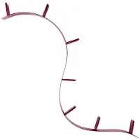 Kartell Bookworm Étagère 3.2 m | Wine Red