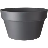 Elho Pot De Fleurs Loft Urban - Coupe 35 Cm - Gris Anthracite