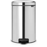 Brabantia NewIcon Poubelle à pédale 20 Litres Acier inoxydable