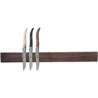 Style de Vie Porte-Couteaux Magnétique Noyer 50 cm