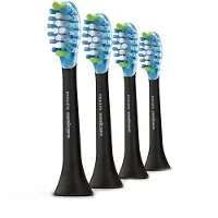 Philips Sonicare AdaptiveClean HX9044/27, lot de 4, noir, taille moyenne, caoutchouc, 31 mm, 62 mm