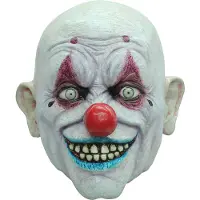Ghoulish Crappy The Clown Mask Blanc