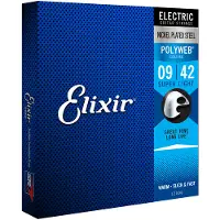 Elixir Strings 12000 POLYWEB Superlight Electric Guitar Strings 9-42