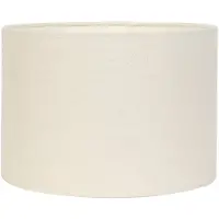 Light & Living Abat-jour cylindrique Livigno - Blanc d'œuf - Ø40x30cm - pour lampes de table, lampadaires, suspensions