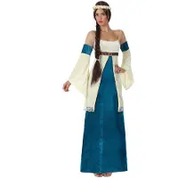 Atosa Noble Medieval Lady Costume Multicolore XL Enfants