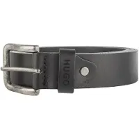 Yoursurprise Ceinture cuir - Noir - Gravée - 115
