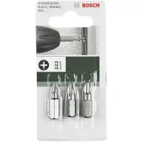 Bosch Embouts de vissage courts, qualité extra-dure, jeu de 3 pièces