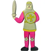 Holztiger CHEVALIER EN BOIS - combattant, rouge