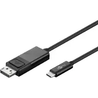 Pro 79295 adaptateur de câble vidéo 1,2 m USB Type-C DisplayPort Noir