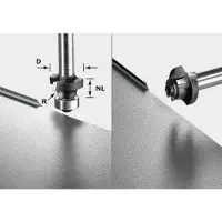 Festool Fraise à arrondir S8 HW R2 D20-KL OFK