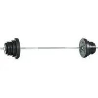 Gymstick 50kg Vinyl Weight Bar Set Noir 50 kg