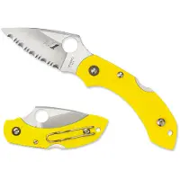 Spyderco Couteau pliant Dragonfly 2 Salt, lame à dents