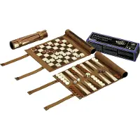 Philos Backgammon, échecs et dames Set de voyage Rouleau