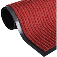 vidaXL Paillasson PVC Rouge 120 x 180 cm