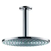 Hansgrohe HG Douche de tête RAINDANCE S 180 AIR 1jet DN 15, avec raccordement au plafond 100mm chrome (1 Type de jet, 19 l/min)