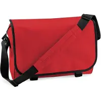 Bagbase BG21 | Sac à bandoulière Messenger Bag | 38 x 30 x 12 cm - Couleur : Classic Red - Taille : 38 x 30 x 12 cm