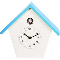 Nextime klok 3108bl Birdy, 24.5x25.5x9.8 cm, Mur, Bleu/ Blanc