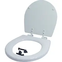 Jabsco Compact Toilet Seat With Lid Argenté