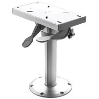 VETUS Foot Seat Fixed Height Detachable Sliding 38 Cm Argenté