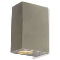 QAZQA Applique murale moderne en aluminium 2 lumières IP44 - Baleno