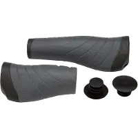 Xlc GR-S04 Poignées Ergo Vélo - Noir/Gris - 92mm - 135mm