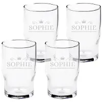 Yoursurprise Gobelet en verre personnalisé (4 pièces)