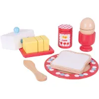 Bigjigs Set de petit déjeuner en bois