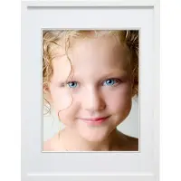 Deknudt Cadre photo blanc avec passe-partout 20x30 S43AK1