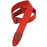 Levys Leathers 5 CM Coton avec Logo Levy's en Cuir Rouge