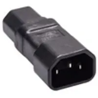 Microconnect Adaptateur pour connecteur d'alimentation, Câble d'alimentation, Noir
