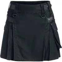 Forplay Jupe courte de - Kilt - XS - XXL - pour Femme - noir - Taille XXL