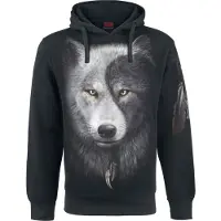 Spiral Sweat-shirt à capuche Gothic de - Wolf Chi - S - XL - pour Homme - noir - Taille S