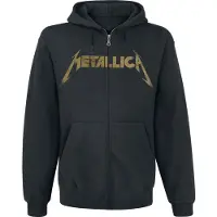 Metallica Sweat-shirt zippé à capuche de - Hetfield Iron Cross Guitar - S - 3XL - pour Homme - noir - Taille L