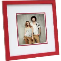 Deknudt Cadre photo rouge avec passe-partout 13x18 S43AK4