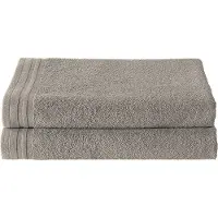 De Witte Lietaer 2 Serviettes de Douche De Witte Lietaer Imagine Taupe (70 x 140 cm)
