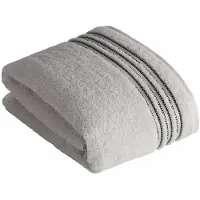 Vossen Serviette de Douche Vossen Cult de Luxe Light Grey (set de 2) (67 x 140 cm)