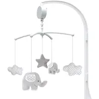 Jabadabado Music Mobile Elephant Argenté Enfants