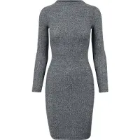 Urban Classics Robe gris foncé / blanc