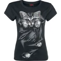 Spiral T-Shirt Manches courtes Gothic de - Bright Eyes - S - XXL - pour Femme - noir - Taille L